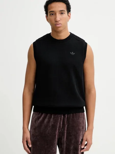 Telovnik adidas Originals P Ess Knit Vest črna
