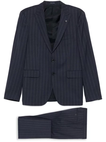Costum Tagliatore cu dungi de costum albastru