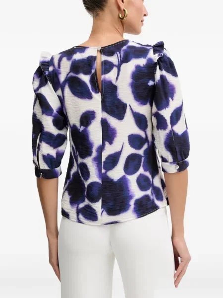 Bluză Morgan cu model floral cu imagine albastru