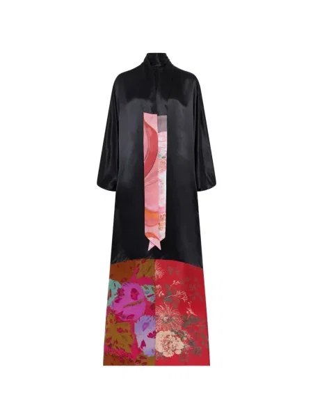 Rochie Marine Serre de mătase de costum negru