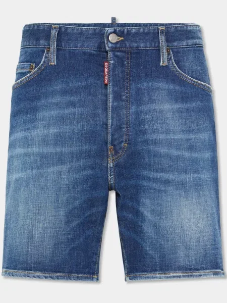 Strečové džínové šortky Dsquared2 modré