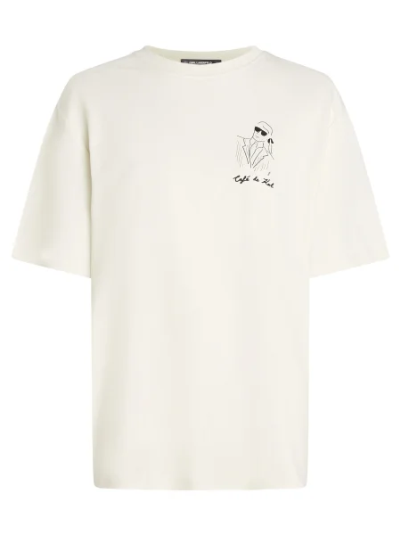 Karl Lagerfeld Tricou Karl Lagerfeld x Jorge Parra | Oversize fit negru