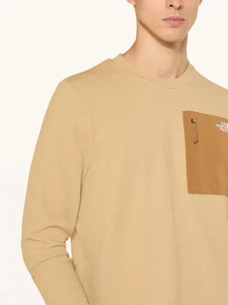 The North Face Tričko S Dlouhým Rukávem Kecha tmavě žlutá béžová
