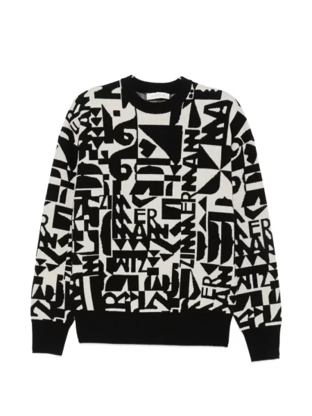 Pulover Zimmermann tricotate cu autograf negru