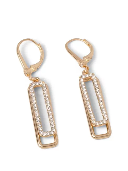 Cercei Dkny cu imprimeu geometric