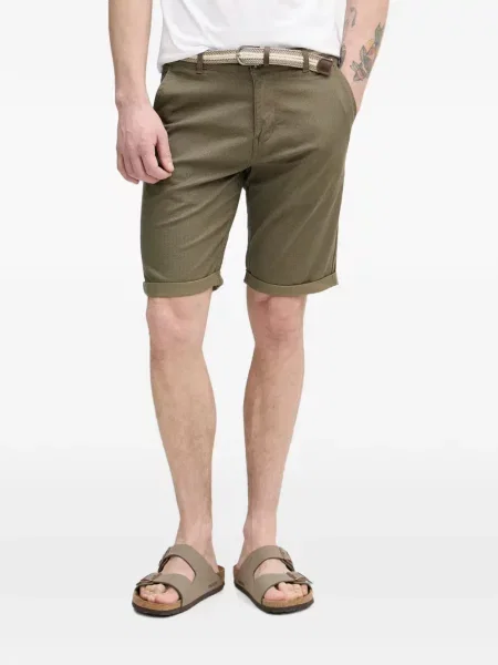 Cu centură pantaloni chino Lindbergh verde