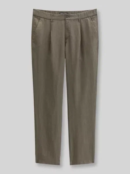 Spodnie lniane model OSBY JOGGER PLEATS' Marc O'polo