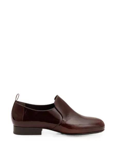 Pantofi loafer Ami Paris din piele fără toc maro