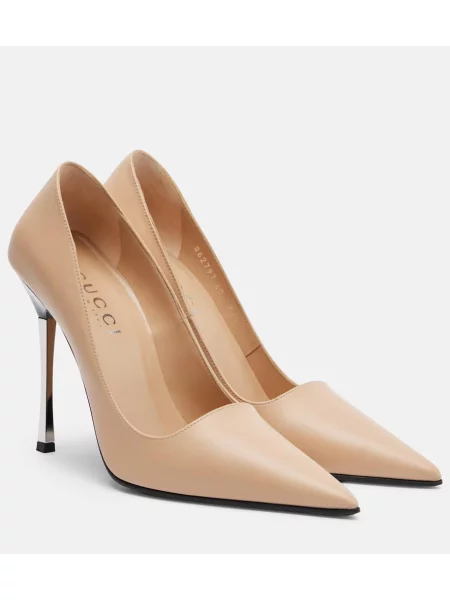 Usnjene salonarji Gucci roza