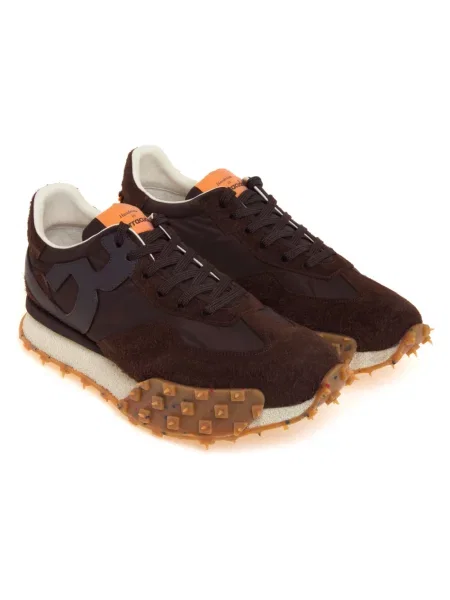 Sneakersy Barracuda skórzane brązowe