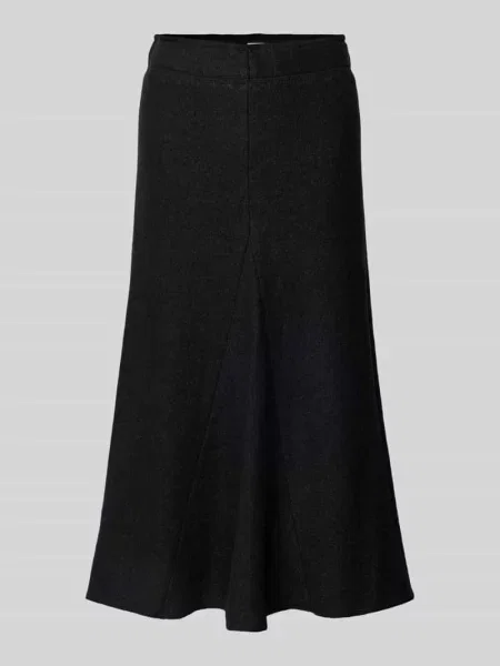 Spódnica midi o linii A z mieszanki i wełny Christian Berg Woman czarna