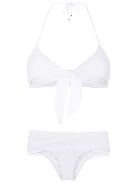 Bikini Amir Slama z kokardką biały