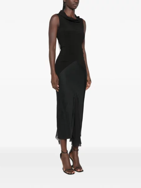 Rochie midi Rick Owens fără mâneci negru