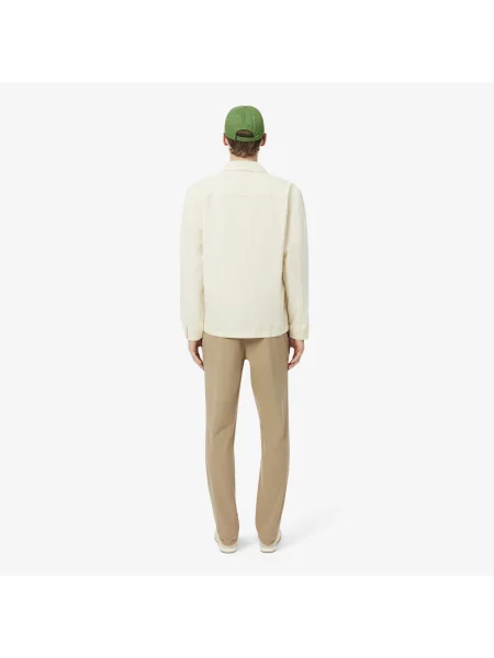 Lacoste Miejskie Spodnie Z Elastycznej Tkaniny Slim Fit beżowy