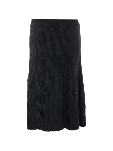 Fustă midi Elisabetta Franchi tricotate negru