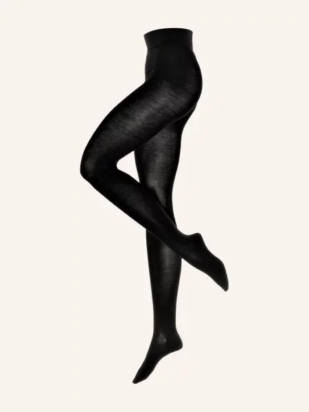 Falke Punčocháče Softmerino S Příměsí Merino Vlny black černé
