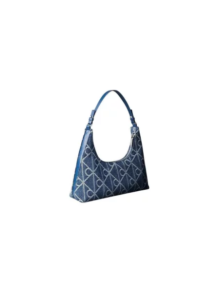 Táska Calvin Klein Emblem Aop Denim Sho Blue Universal kék