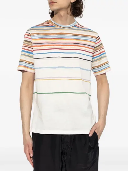 Tricou Paul Smith cu dungi alb