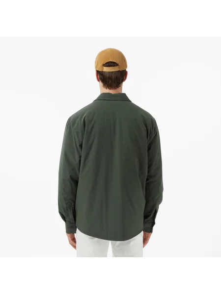 Lacoste Pikowana Wodoodporna Bluza Wierzchnia zielona