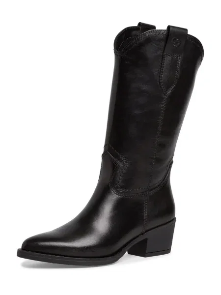 Каубойски обувки Tamaris черен