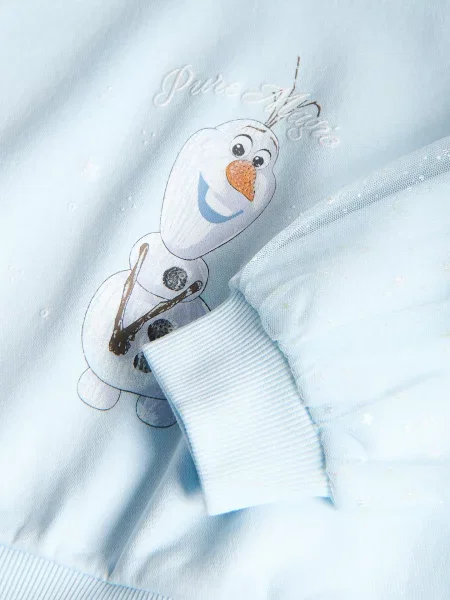 Reserved Світшот Frozen з фатиновими рукавами блідо-блакитний блакитний