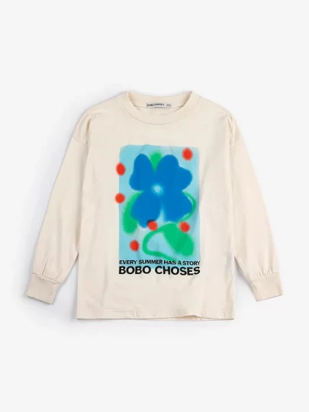 Bobo Choses Dječja majica dugih rukava Summer Story bijela