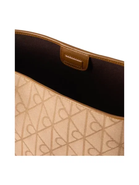 Calvin Klein Torebka Emblem Aop Jacquard Camera Bag brązowy