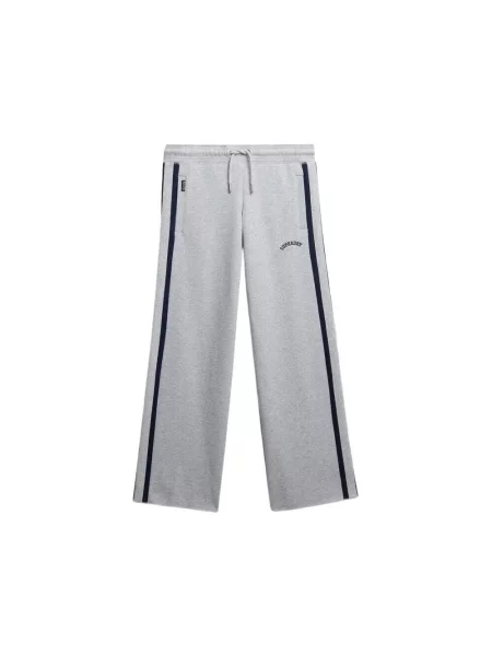 Spodnie dresowe Superdry Logo Athletic Essentials szare