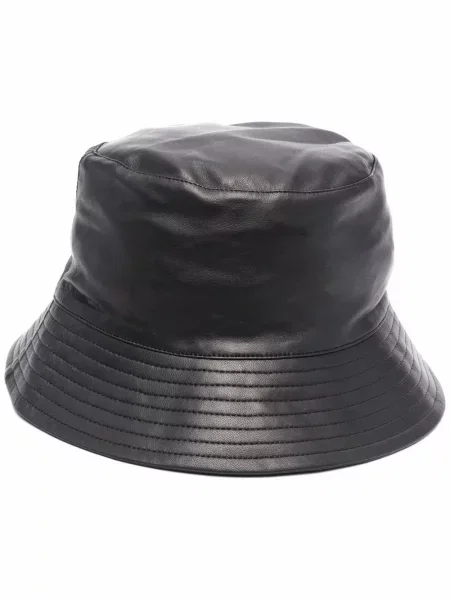 Pălărie Yves Salomon din piele negru