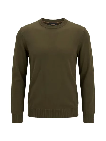 Sweter Boss wełniany zielony