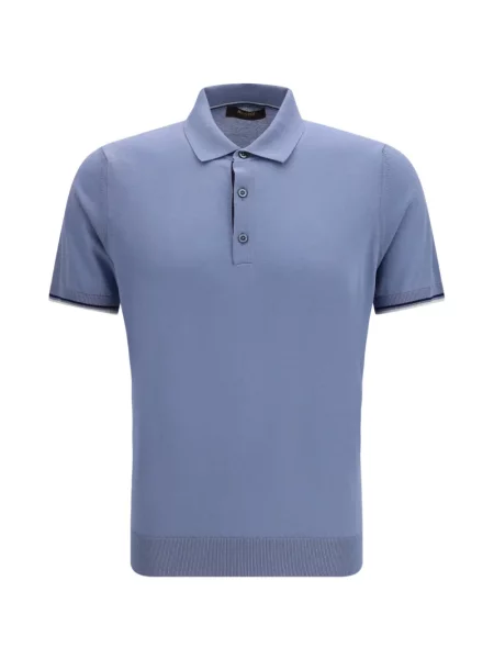 Tricou polo Moorer albastru