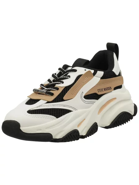 STEVE MADDEN Nízke tenisky POSSESSION hnedá / čierna biela