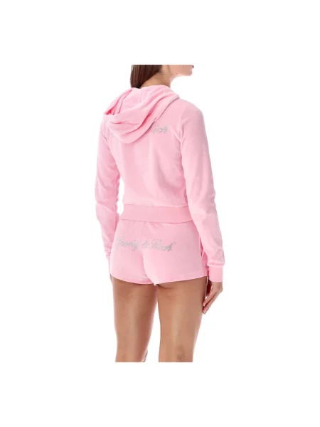 Bluza z kapturem Sporty And Rich z logo różowa