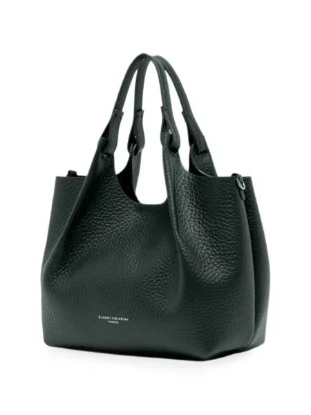 Geantă shopper Gianni Chiarini din piele verde