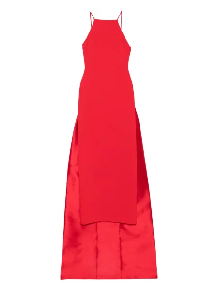Rochie Solace London cu gât halter de costum roșu