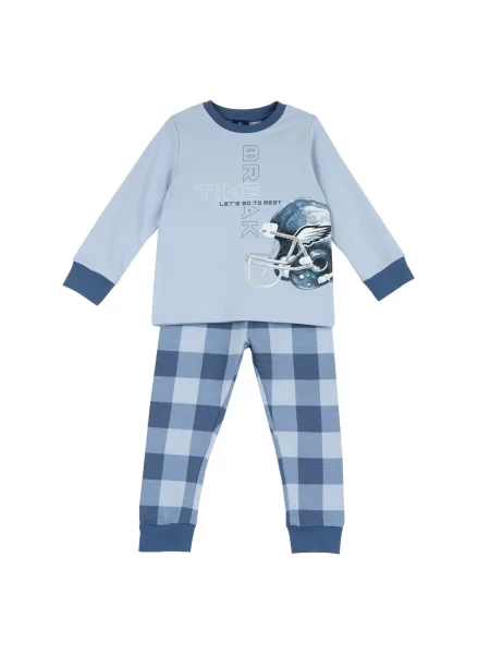 Chicco Pijamale safir / opal / albastru deschis alb