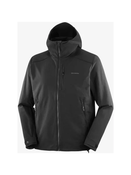 Kurtka z kapturem Salomon Outpeak Softshell intensywna czerń S czarna