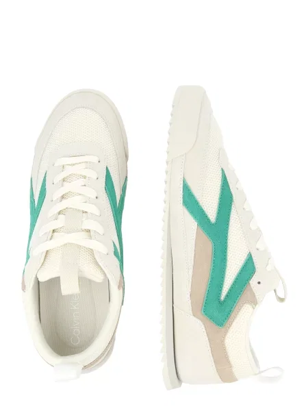 Calvin Klein Nízke tenisky piesková / koňaková / trávovo zelená
