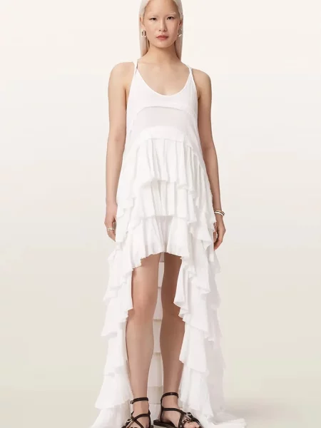 AllSaints rochie din CAVARLY alb