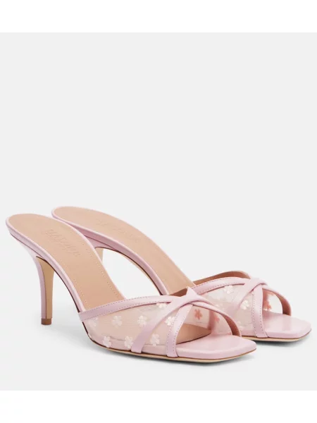Usnjene mules Malone Souliers roza