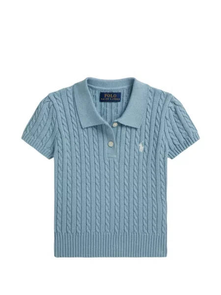 Top dziecięcy Polo Ralph Lauren niebieski