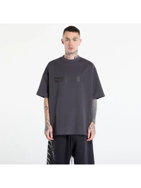 Короткая футболка Fear Of God Essentials с коротким рукавом серая