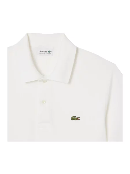 Koszulka polo o kroju regular fit z mieszanki bawełny Lacoste biała