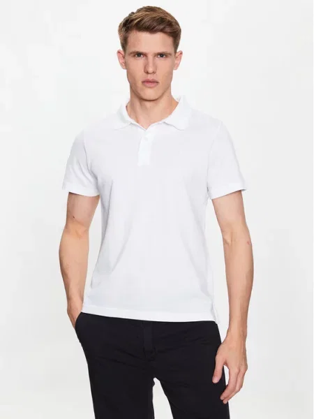 Trussardi Поло Emboidered Regular Fit білий