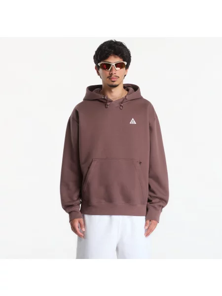 Hanorac cu glugă Nike din fleece alb