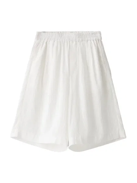 Bershka Hlače off-bela bela