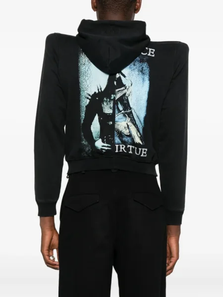 Hoodie Vetements με σχέδιο μαύρο