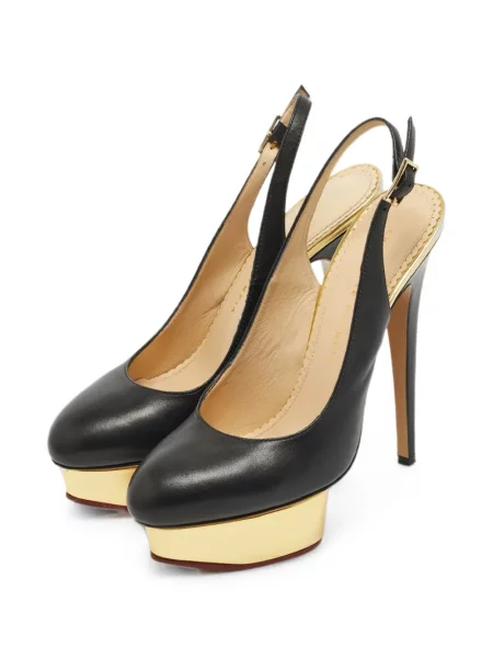 Pantofi cu toc Charlotte Olympia cu platformă negru