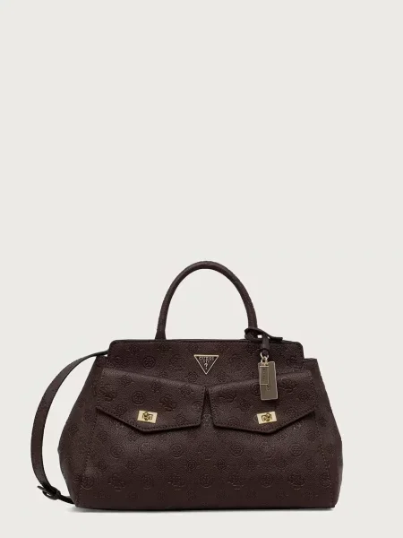 Guess geantă shopper pentru femei cu imitație de piele BLAKE maro