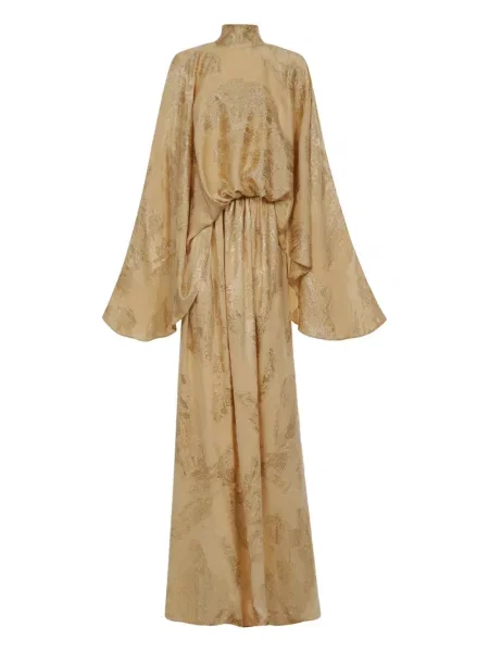 Rochie maxi Taller Marmo lungă de costum auriu